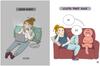 11 Ilustrasi Gambarkan Hal Konyol yang Sering Dilakukan Cewek!