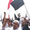 Reuni 212, Prabowo Kenakan Topi Bertuliskan Kalimat Tauhid