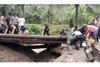 Jembatan di Desa Totopo Gorontalo Putus, TNI - Polri Turun Tangan