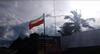 Bendera Merah Putih Dibiarkan Berkibar Terbalik di Kantor Desa Peradun Temeras Jambi