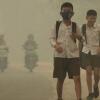 Dampak Kebakaran Hutan, Iduladha di Pekanbaru Diselimuti Asap
