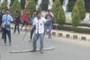 Puluhan Bangunan Semi Permanen di Taman Sari Terbakar