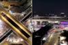 Indahnya JPO Terintegrasi Halte Terpadu CSW Transjakarta-MRT dengan Lampu Warna-Warni