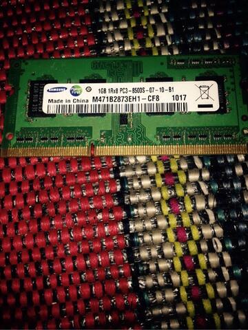 Ram Sodimm DDR3 PC8500 1GB