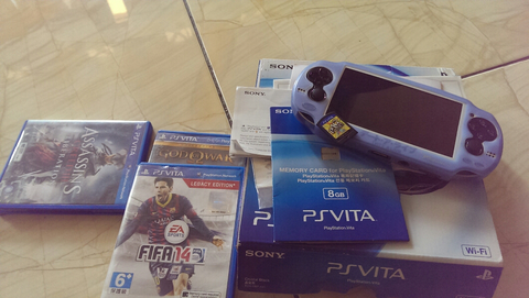 sony ps vita fat black wifi second murah banyak bonus nego