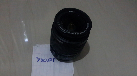 Lensa canon efs 18-55mm copotan