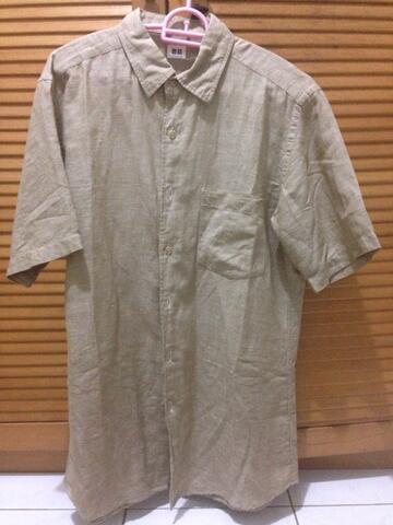 Uniqlo linen brown