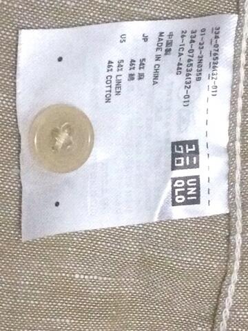 Uniqlo linen brown