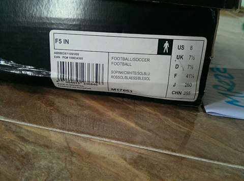 Sepatu Futsal Adidas F5 Original 41 1/3 BNIB