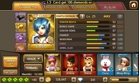 Jual id LGR ( Get Rich )