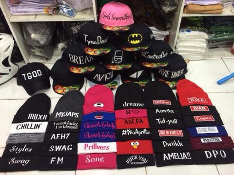 Terjual supplier snapback,beanie hat 
