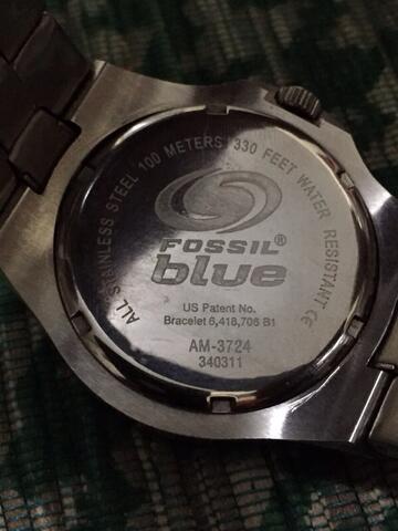 Terjual FOSSIL Blue AM-3724 All 