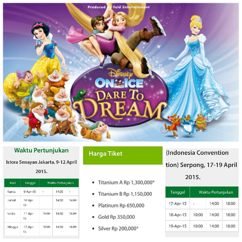 Terjual Jual tiket Disney On Ice 