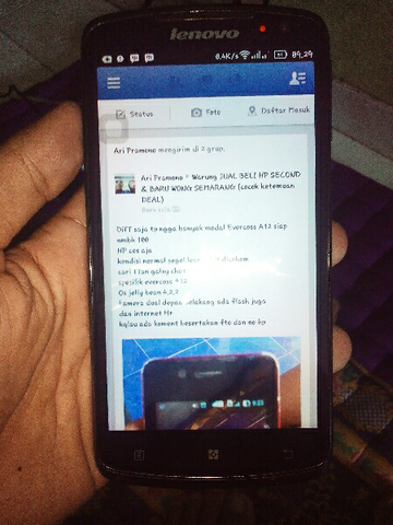 Lenovo s920 Semarang (TT/BT)