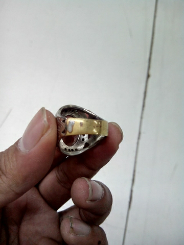 batu natural smoky quartz & natural citrine