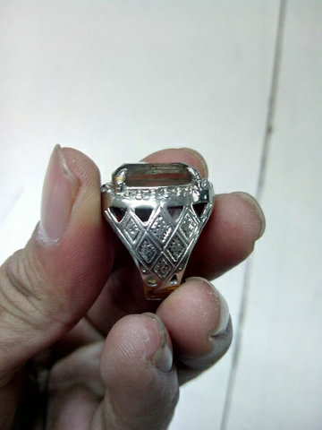 batu natural smoky quartz & natural citrine