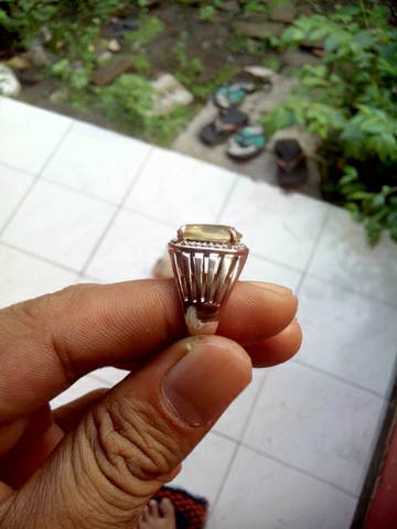 batu natural smoky quartz & natural citrine