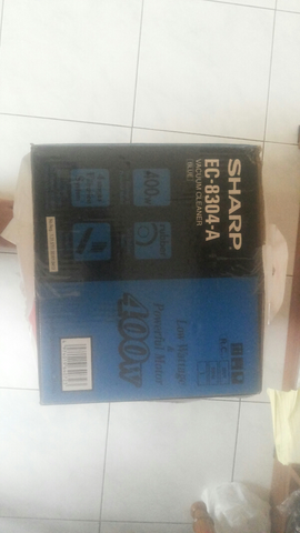 Vacuum Sharp EC-8304 A | Only 500K, Masih Segel | Batal Pakai
