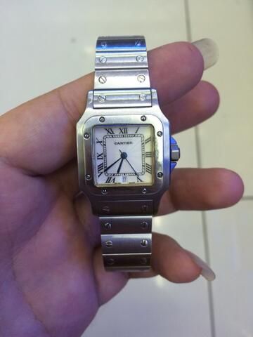Terjual WTS Jam Tangan Mewah Original Cartier Santos Galbee Men's Quartz  Steel Watch | KASKUS