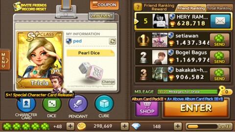 jual id line get rich tricia S+ murah
