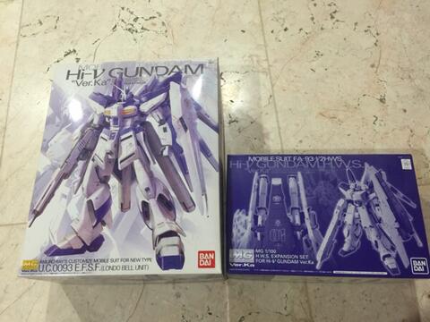 BNIB MG Hi-Nu ver Ka+HWS (P.bandai) sold as set