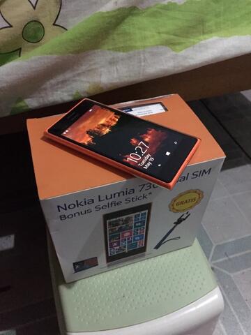 WTS nokia Lumia 730 orange cod bandung only