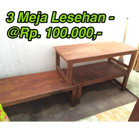Terjual Jual 3 Meja Lesehan Kayu Murah Jogja Yogya Kaskus