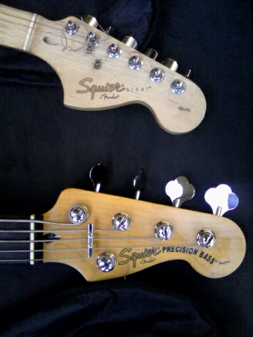 squier precesion standart & squier strat affinty