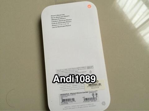 iPhone 6 Original Silicone Case RED Product