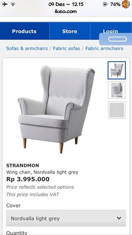 armchair atau wing chair ikea