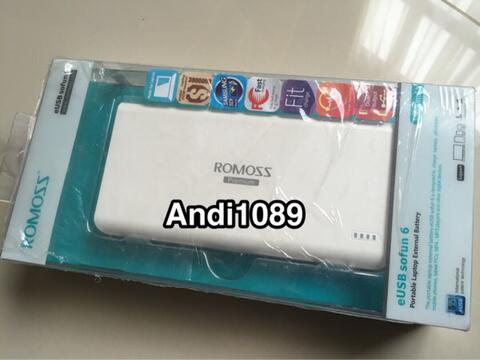 Powerbank Mac/Laptop Romoss 65W eUSB Sofun 6