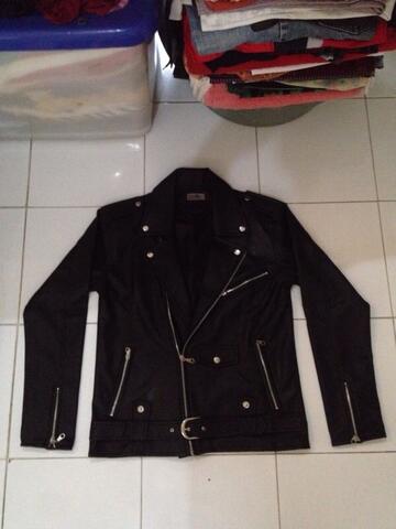 TERLARIS Jaket Ramones, Rock N Roll kulit Berkualitas