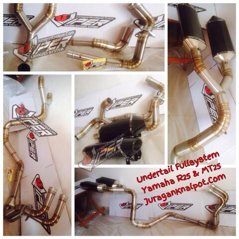 Undertail Exhaust Fullsystem buat Yamaha R25 & MT25