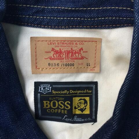 Terjual denim jacket Suntory Boss Coffee x Levi's LIMITED EDITION | KASKUS