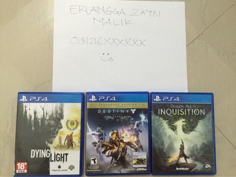 BD PS4 Dying Light, Dragon Age Inquisition, Destiny