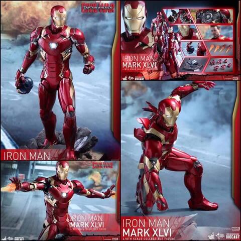 PO Hot Toys Iron Man Mark 46 Civil War 