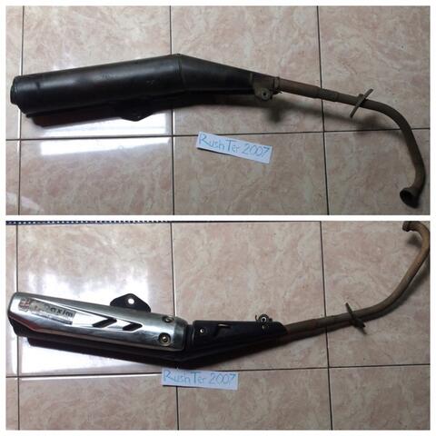Knalpot Old Jupiter MX lama kondisi apa adanya