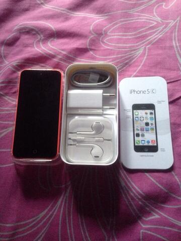 iphone 5c 32gb pink lengkap murah gan