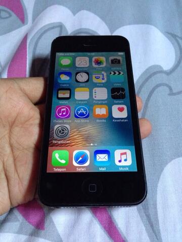 iphone 5 32gb black fullset murah gan