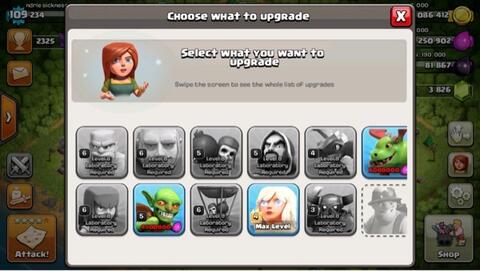 jual akun COC th9 bonus CR lv9 troops mantap