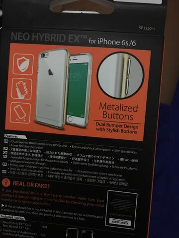 Jual Spigen Neo Hybrid EX Gold iPhone 6/6s