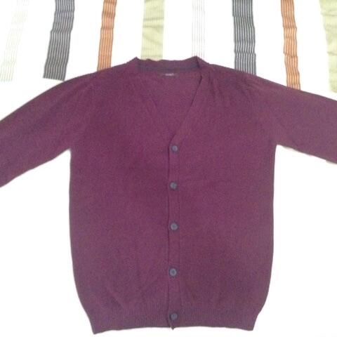 cardigan wood merah bnwt