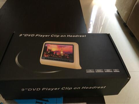 Clip on Headrest HD DVD Monitor