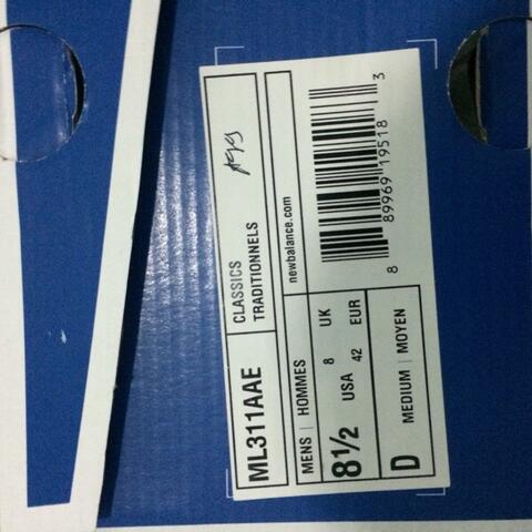 NEW BALANCE 311 BNIB ORIGINAL