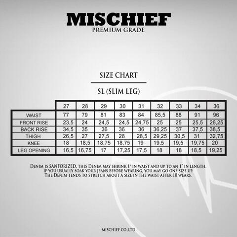 WTS Mischief Denim Annive Selvedge size 30