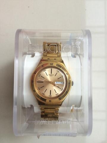 Preloved Jam Tangan Wanita - Swatch Irony SR626SW Gold Original