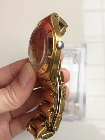 Preloved Jam Tangan Wanita - Swatch Irony SR626SW Gold Original