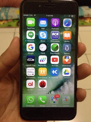 iphone 6 16gb,komplit..4jt an..minus finger
