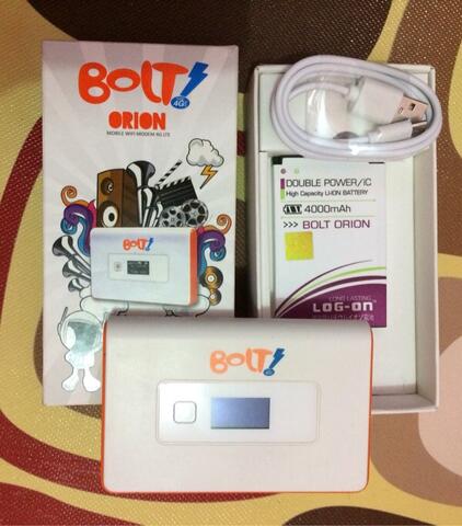[Second] Modem Mifi BOLT Orion 4g LTE Unlock + gratis baterai double power