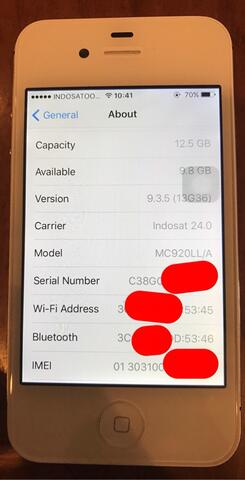 iPhone 4S 16 GB Putih - Bandung